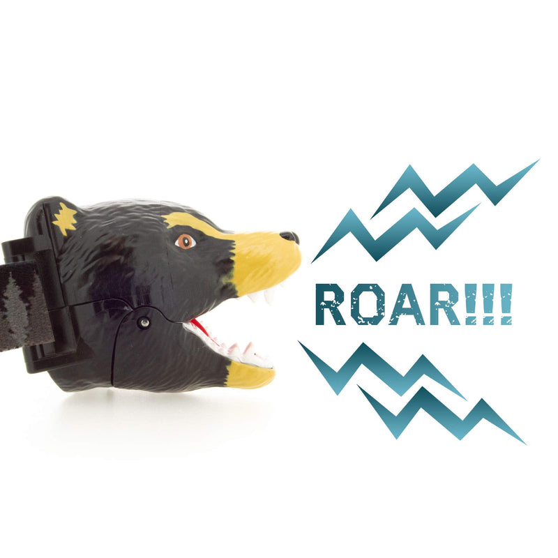 Sun Company Bear LED Headlamp - Bear Headlamps for Kids | Multiple Styles Available | Toy Head Lamp for Boys, Girls, or Adults | Perfect for Camping, Hiking, Reading, and Parties Black Bear - BeesActive Australia