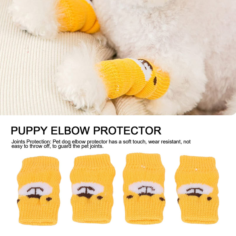 Zerodis 4pcs Pet Dog Elbow Protector, Elbow Support Wrap Pet Leg Warmers for Dogs Cats Knitted Dog Elbow Sleeve Leg Support Wrap Protectors XL - BeesActive Australia