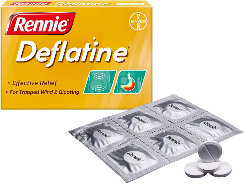 Rennie Deflatine Tablet for Trapped Wind and Bloatedness - other, 36 Count (Pack of 1) - BeesActive Australia