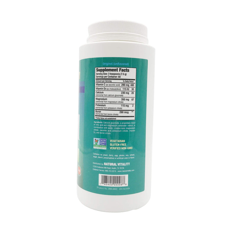 Natural Vitality Natural Calm + Calcium - Relax - Relaxation - Unwind - Stress - Anxious - Anxiousness - Restless Legs - Unflavoured - 454 gram - BeesActive Australia