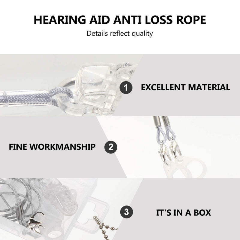 iplusmile Hearing Aids Clip- BTE Fixation Cord for Both Adults Seniors & Kids- Portable Anti- Lost Lanyard, Made of Firm & Premium Material - BeesActive Australia