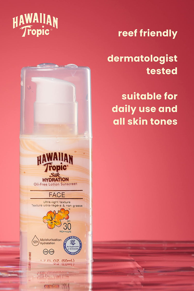 Hawaiian Tropic Silk Hydration Air Soft Face Protective Sun Lotion (SPF 30),50 ml (Pack of 1) - BeesActive Australia