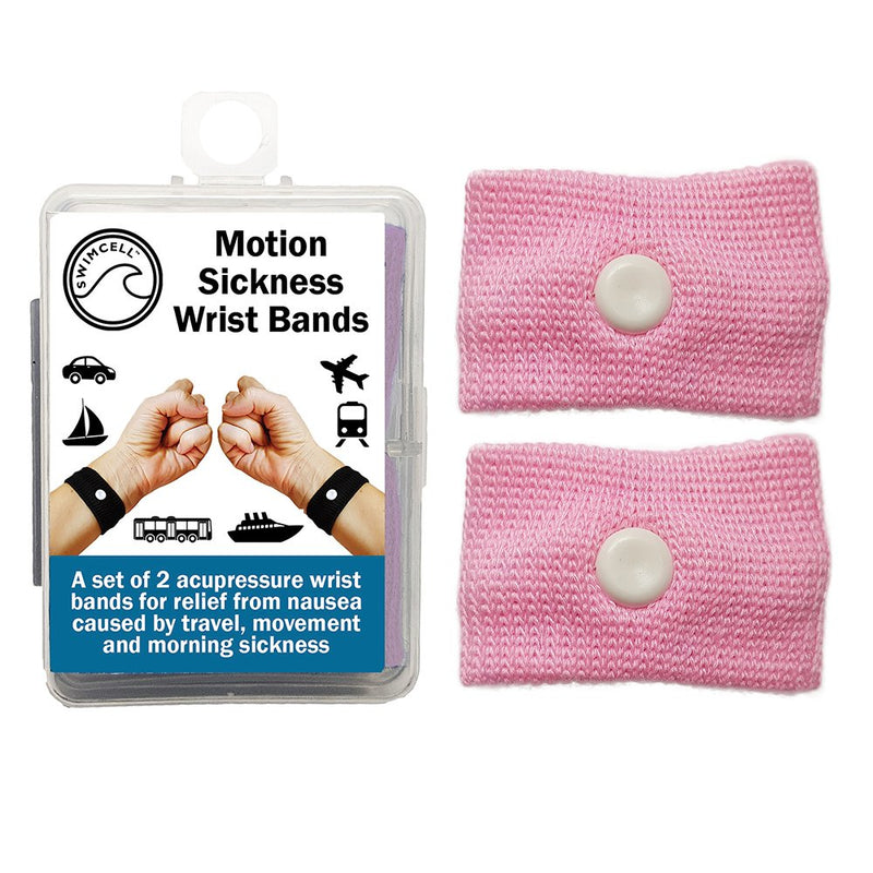Travel Sickness Bands Adult and Children Wristbands for Morning Sickness Relief Pink 1 Pair - BeesActive Australia