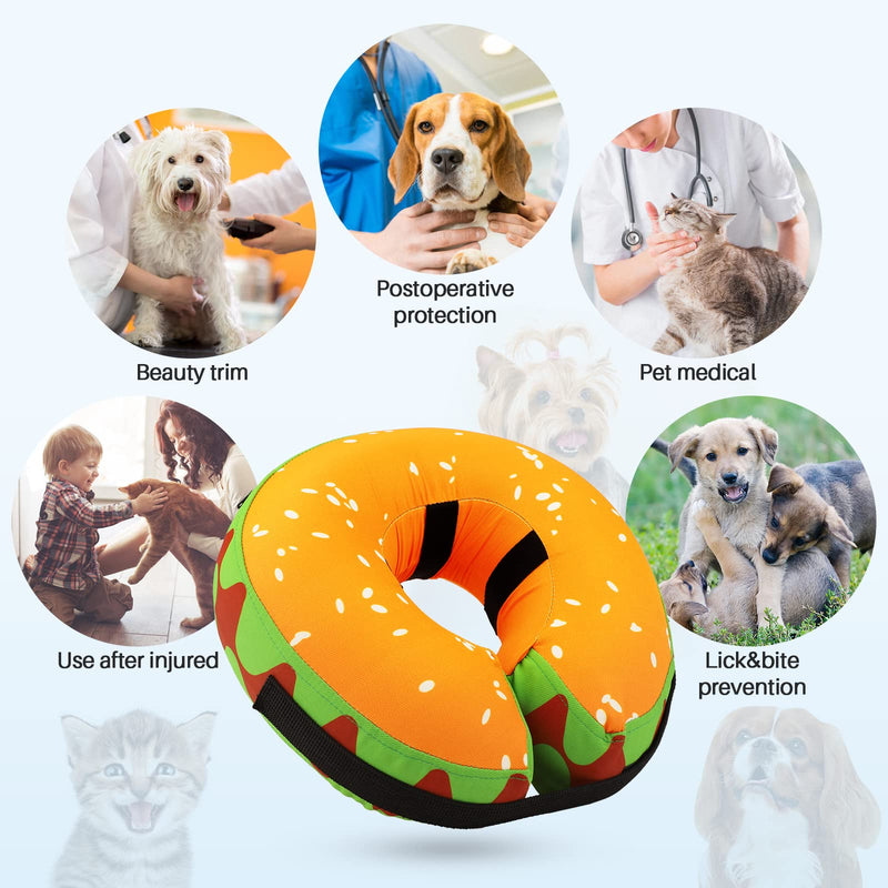 Recovery Collar for Dogs & Cats,Inflatable Dog Cone Collar, Protective Inflatable Collar for Dogs, Adjustable Pet Recovery Cone After Surgery,E-Collar Recovery Collar for Cats,Soft Dog Cone,Cute for Large Pets 1 - BeesActive Australia
