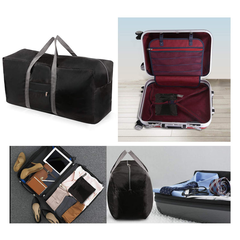REDCAMP 100L Extra Large Duffle Bag, Water Repellency Lightweight Foldable Duffel Bag for Outdoor Camping, Black/Blue/Wine Red black,100L - BeesActive Australia