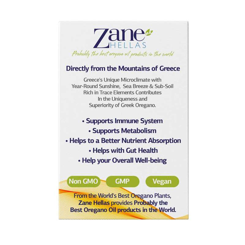 Zane | 100% Greek Undiluted Oil of Oregano | 190 mg Oregano Oil Provides 164 mg Carvacrol per Serving - 5 Drops. 86%-90% Min Carvacrol. 1 fl. oz.- 30ml - BeesActive Australia