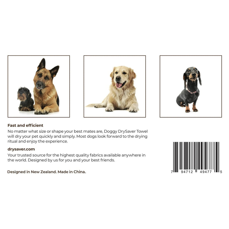 SR1 Performance Doggy DrySaver Towel 27.5" x 15.7" by Rapid Dry Towels for Cats, Dogs, Horses & More - BeesActive Australia