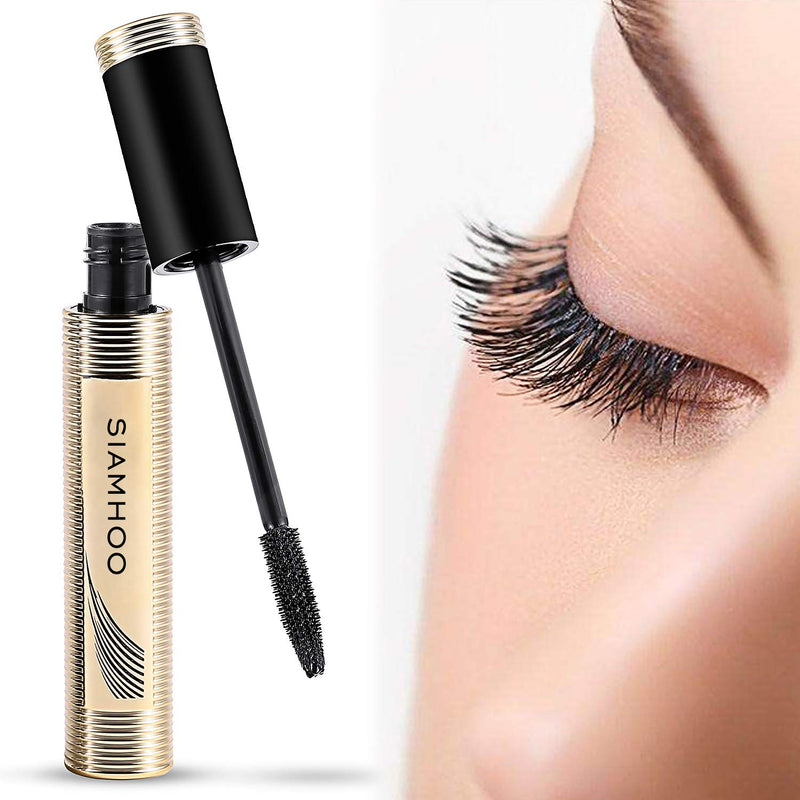 SIAMHOO 4D Silk Fiber Lash Mascara,Mascara Black Volume and Length,Thicker,Long-lasting&Waterproof(Classic black) - BeesActive Australia