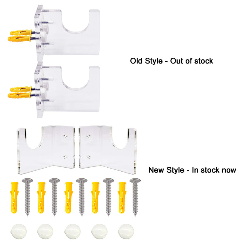 YYST Clear Acrylic Hockey Stick Wall Rack Wall Mount for Horizontal Display - No Stick 1 - BeesActive Australia