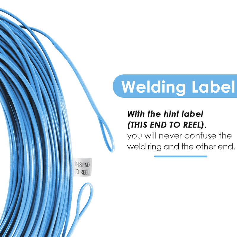 SF Fly Fishing Line Weight Forward Floating Line Welded Loop 100FT Without Spool Sky Blue-without Spool WF7F 100FT - BeesActive Australia