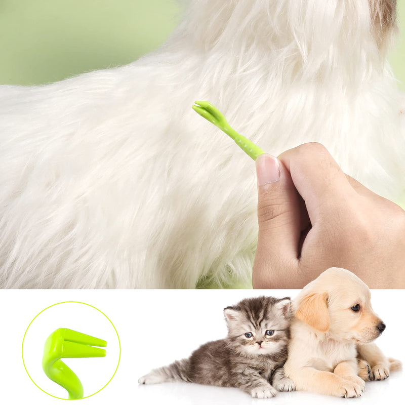TOYMIS 6pcs Tick Removal Tool, Tick Remover for Dogs Cats and Humans Convenient Tick Remover Plastic with Tweezers Comb and Magnifying Glass - BeesActive Australia