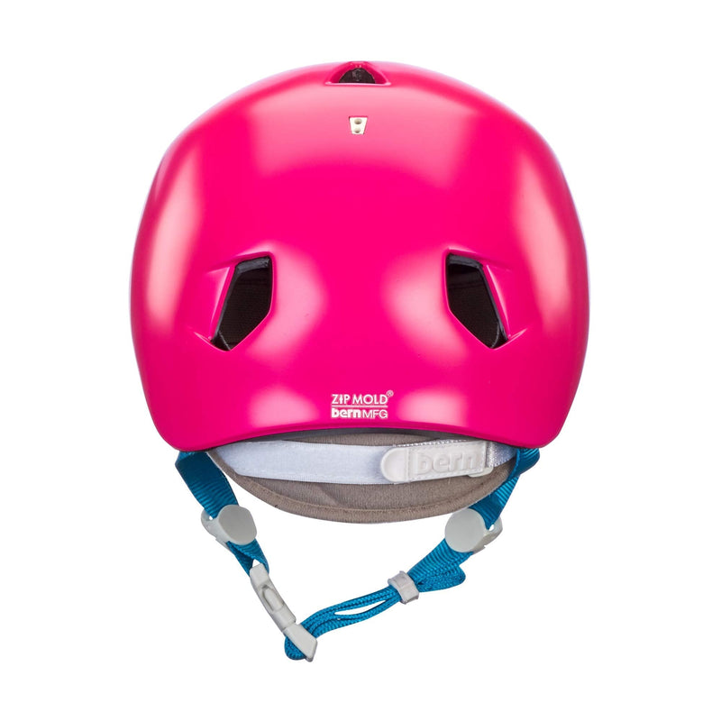 BERN, Kid's Nina Helmet with Flip Visor X-Small/Small Satin Hot Pink - BeesActive Australia