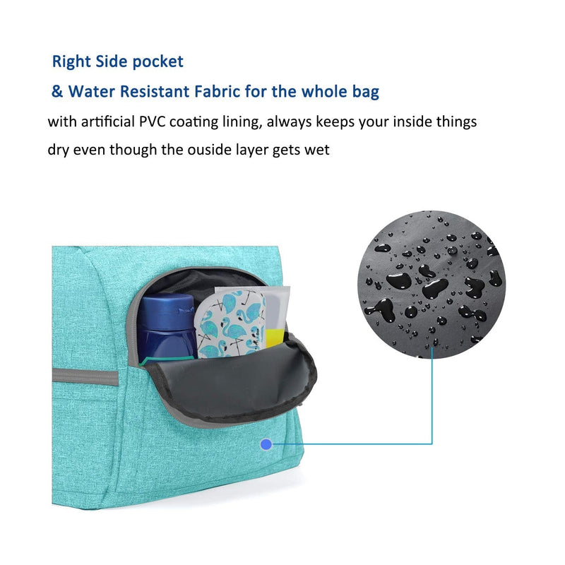 MarsBro Water Resistant Sports Gym Travel Weekender Duffel Bag with Shoe Compartment Tiffany Blue - BeesActive Australia