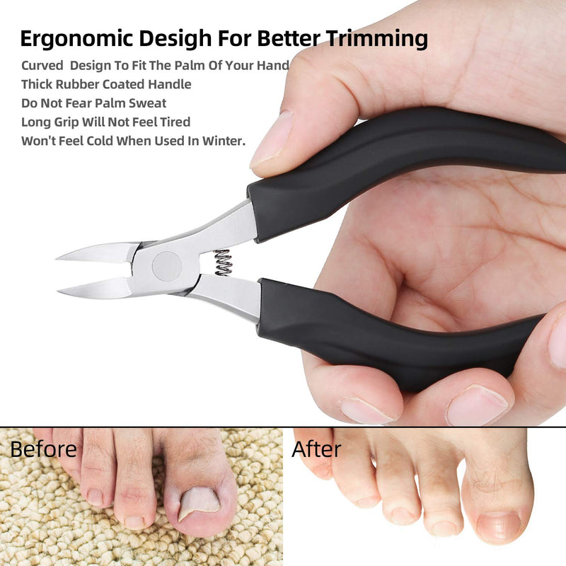 Toenail Clipper for Ingrown or Thick Toenails- Toenails Trimmer and Professional Podiatrist Toenail Nipper - Best Nail Clipper & Pedicure Tool for Seniors - Stainless Steel … - BeesActive Australia