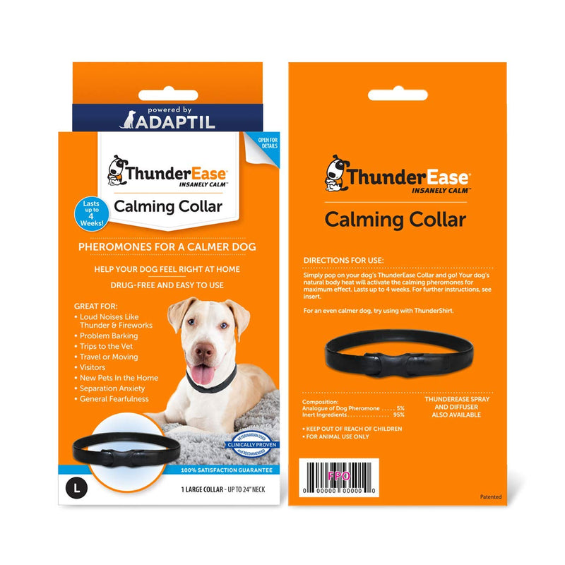 ThunderEase Calming Anti Anxiety Pheromone Collar for Dogs (Large) - BeesActive Australia
