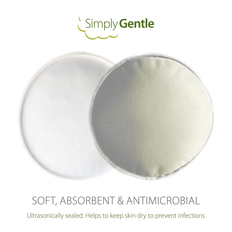Simply Gentle Washable Breast Pads – Soft & Absorbent – Discreet - Leak-proof Protection – Anti-Microbial & Easy to Wash – 6 Pads - BeesActive Australia