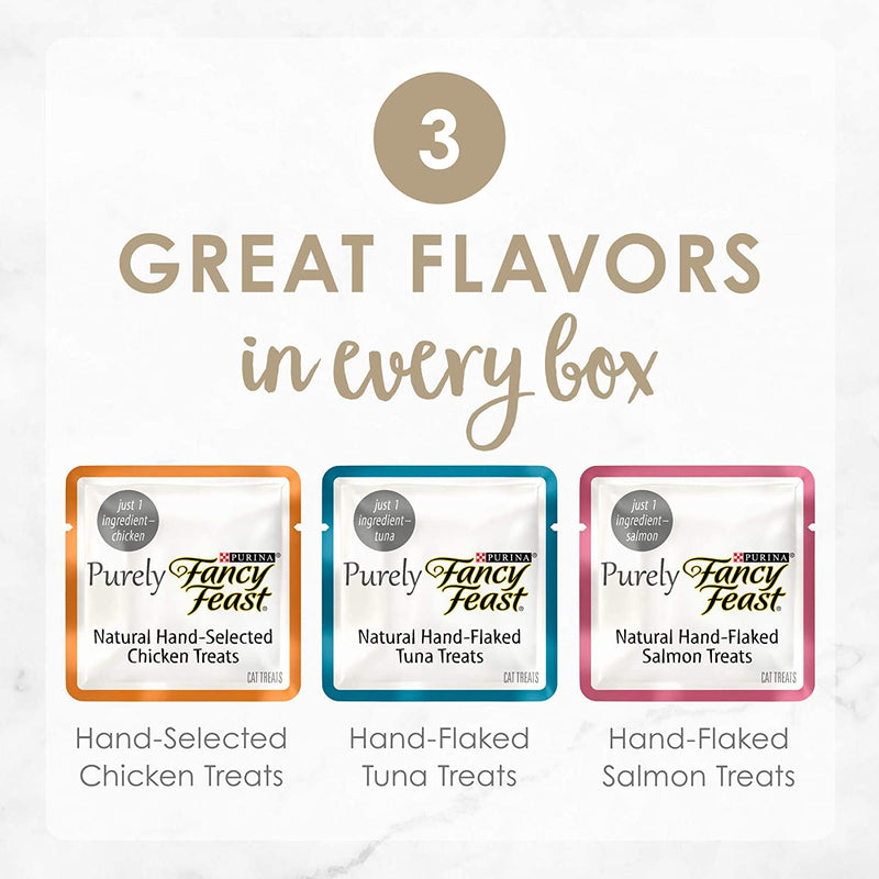 Aurora Pet Cat Treats Bundle Pack (6) Fancy Feast Purely Natural Variety Cat Treats with (1) Aurora Pet Catnip Toy (Assorted) - BeesActive Australia