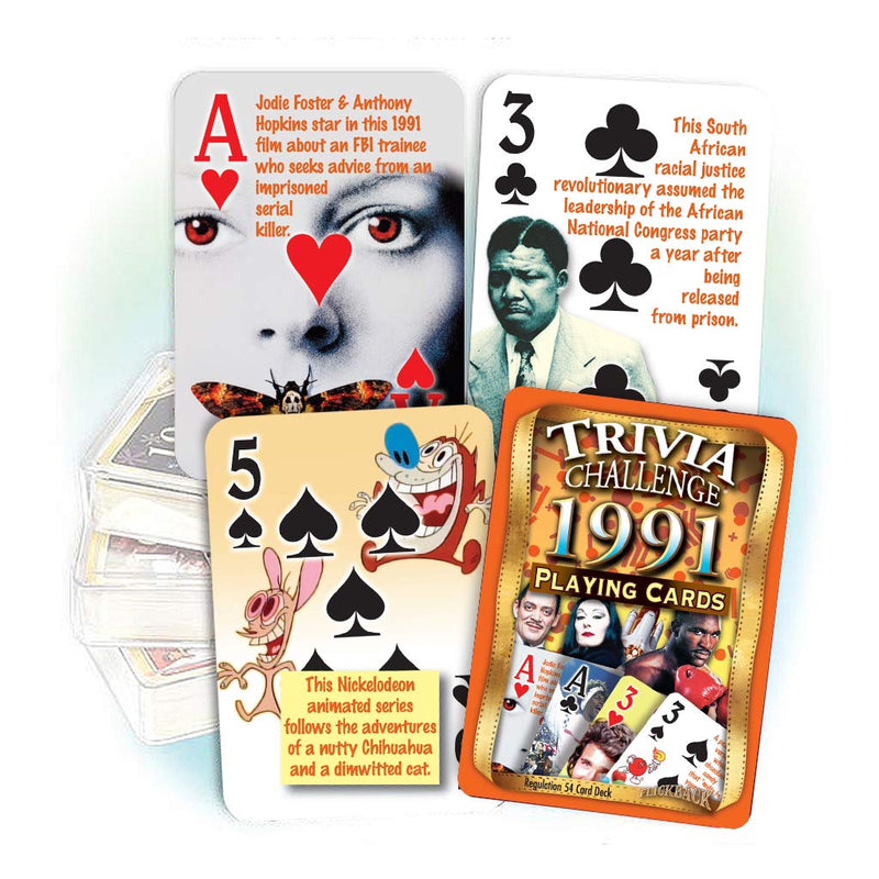 Flickback 1991 Trivia Playing Cards: 30th Birthday - BeesActive Australia