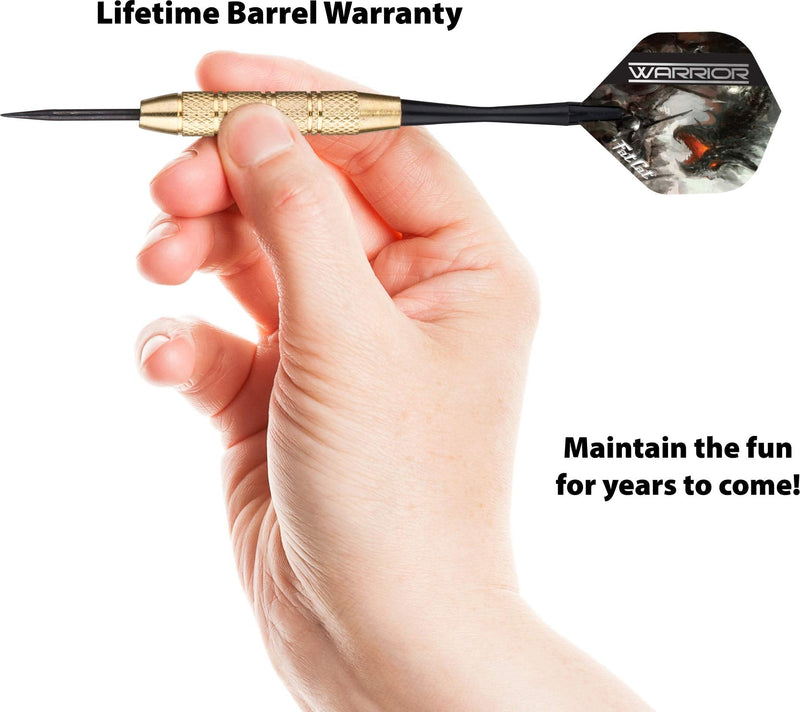 Fat Cat Warrior Steel Tip Darts, 18 Grams Black - BeesActive Australia