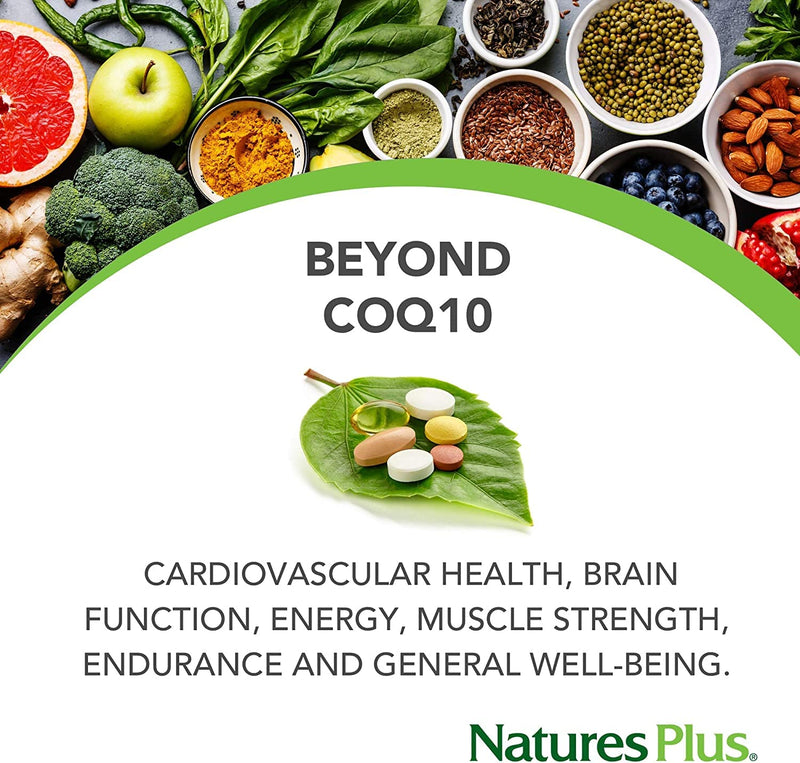 NaturesPlus Beyond CoQ10 200mg Ubiquinol - High Strength, Active Form Coenzyme Q10 Supplement - Fast Acting, Easy to Absorb, Convenient One a Day - 30 Softgel Capsules 30 Count (Pack of 1) - BeesActive Australia