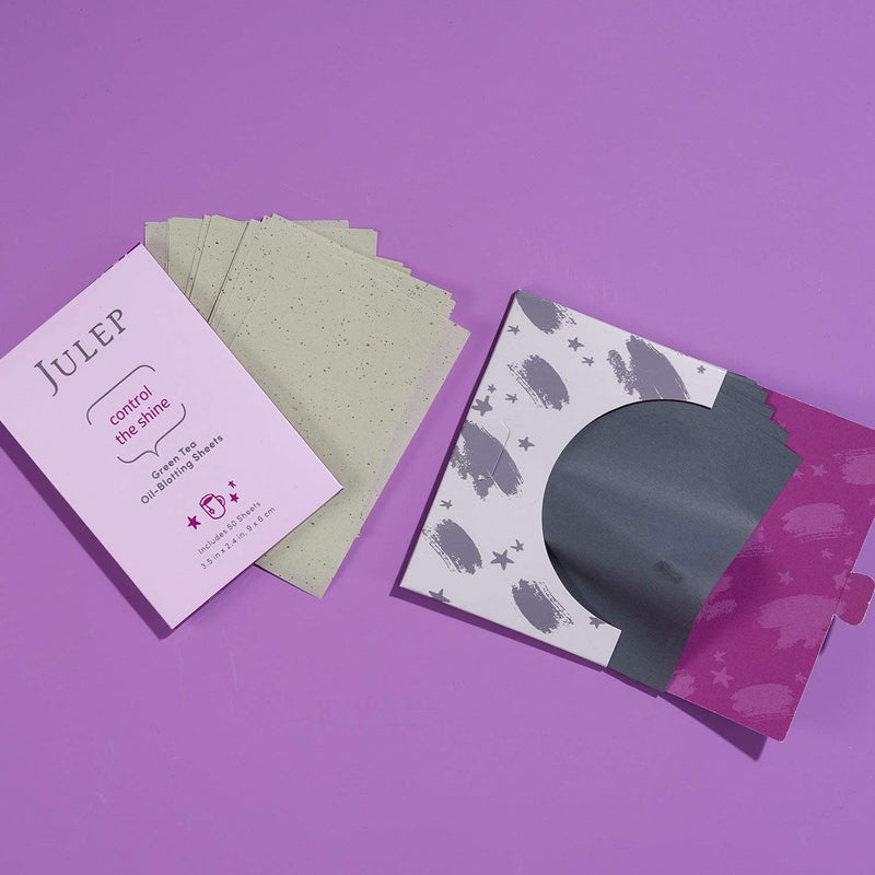 Julep Control The Shine - Charcoal Infused Oil Blotting Sheets, 50 Pieces - BeesActive Australia