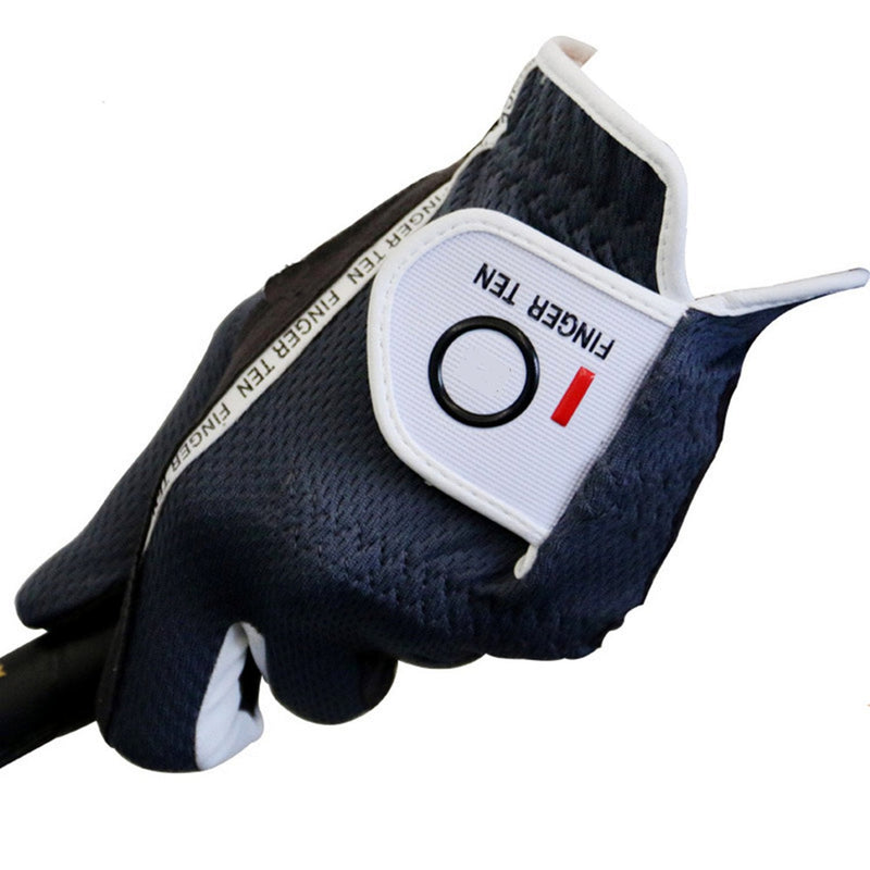 Finger Ten New Mens RainGrip Hot Wet Weather Comfort Extra Value Left Hand LH and Right Hand RH Durable Golf Gloves Value 6 Pack 23=Small Grey Worn on Left Hand(Right-Handed Golfer) - BeesActive Australia