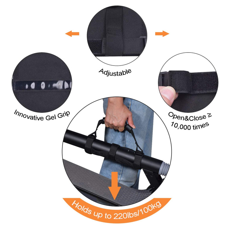 Epessa Hand Carrying Handle Strap for Kick Scooter Electric Scooter Folding Bike, Scooter Carry Strap with Innovative Gel Non-Slip,Compatible with Segway ES1/ES2/ES3/MAX Mijia M365/M365 Pro - BeesActive Australia