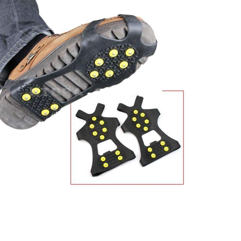 NEEBAO Ice Shoes Grippers Cleats for Shoes,Ice Snow Grips Traction Cleats for Men/Women/Kids,Anti-Slip Ice Shoes Covers for Boots Small (Shoes Size:W 5-7/M 3-5) - BeesActive Australia