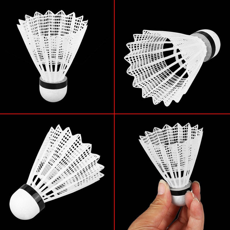 Badminton Shuttlecocks,Badminton Shuttlecocks 6Pcs White PVC Badminton Training Ball with Great Stability and High flexibility, Indoor Outdoor Sports Badminton Birdies Balls Shuttlecocks Feather badm - BeesActive Australia