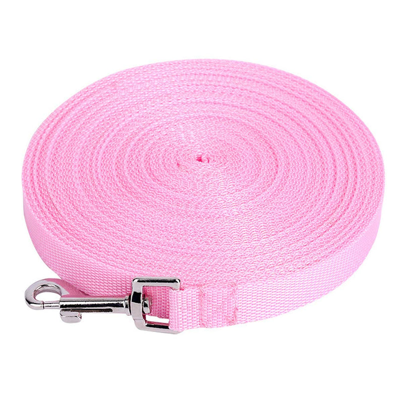 Long Dog Puppy Obedience Recall Training Agility Lead 40FT/50FT/65FT Training Leash for Training Play Camping Backyard 40 Feet (12m) Pink - BeesActive Australia