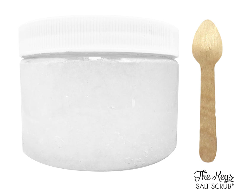 The Keys Salt Scrub : Exfoliating Sea Salt Body Skin Scrubs - Made with Pure Florida Sea Salt and Organic Coconut Oil + FREE Wooden Spoon (Key Lime, 12 oz) Key Lime 12 Ounce (Pack of 1) - BeesActive Australia