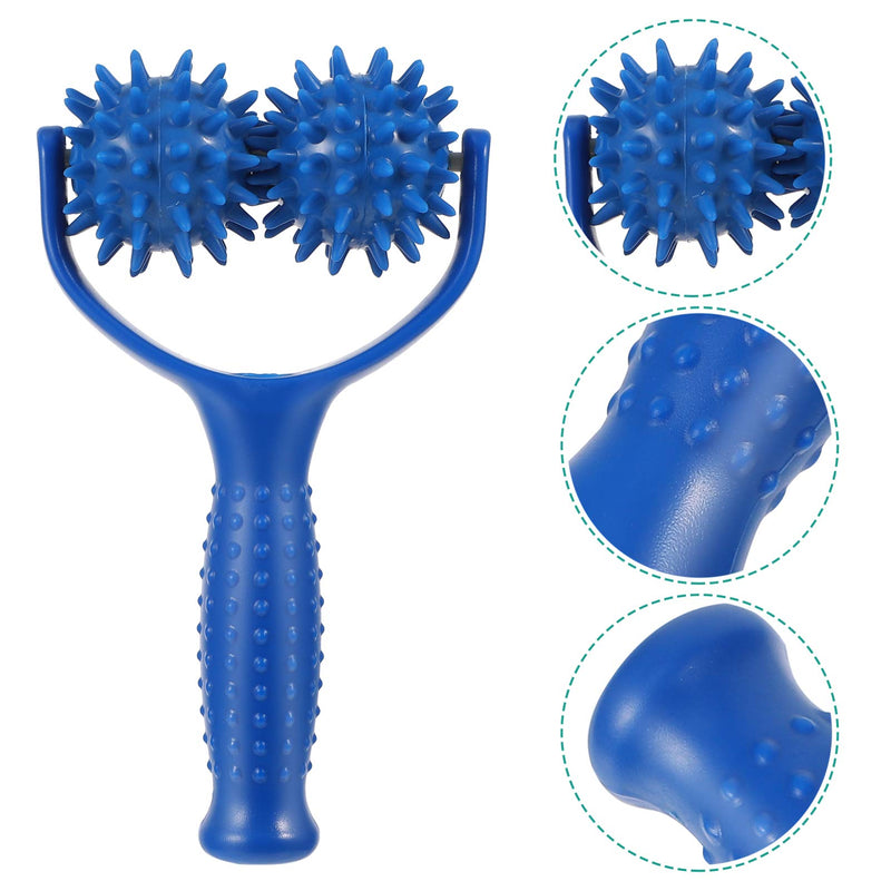 Healifty PVC Muscle Relaxer Roller Muscle Roller Stick Handheld Foam Roller Massager for Back Neck Arm Leg (Blue) - BeesActive Australia