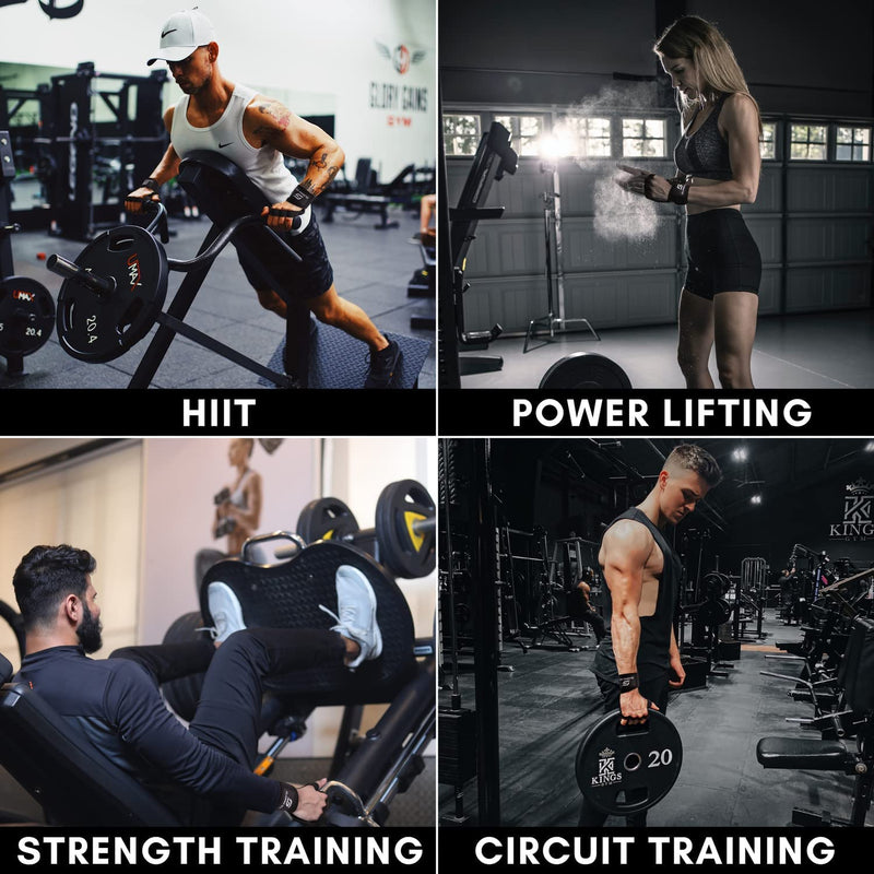 Glaring Way Neoprene Padded Weight Lifting Gloves for Men and Women - Ventilated Wrist Wrap Gloves for Athletes Gym Sessions Cycling Tracking & Sports with Full Palm Protection and Wrist Support Medium - BeesActive Australia