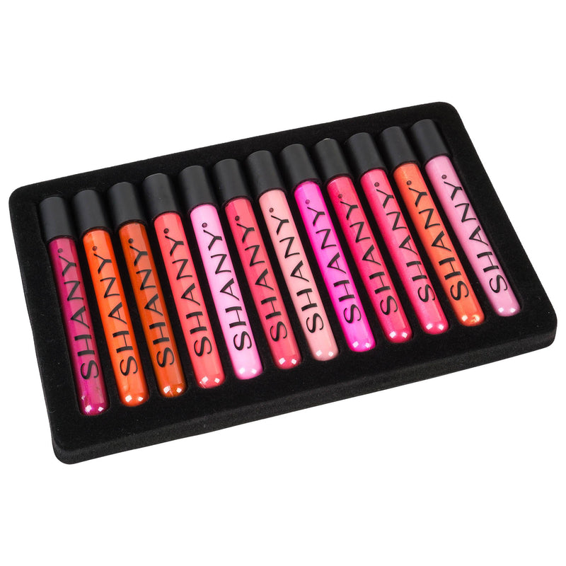 SHANY The Wanted Ones - 12 Piece Lip Gloss Set with Aloe Vera and Vitamin E - BeesActive Australia