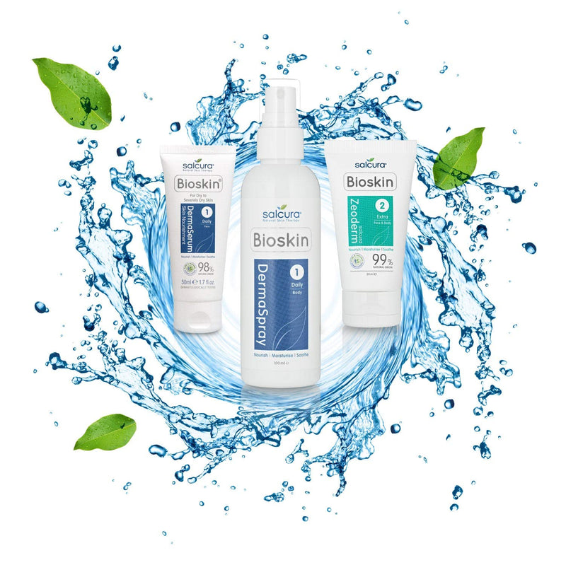 Salcura Natural Skin Therapy, Bioskin Zeoderm Skin Repair Moisturiser, Including Natural Ingredients Relieves Itchiness & Soothes Irritation, Ideal For Severely Dry & Dehydrated Skin 150ml - BeesActive Australia