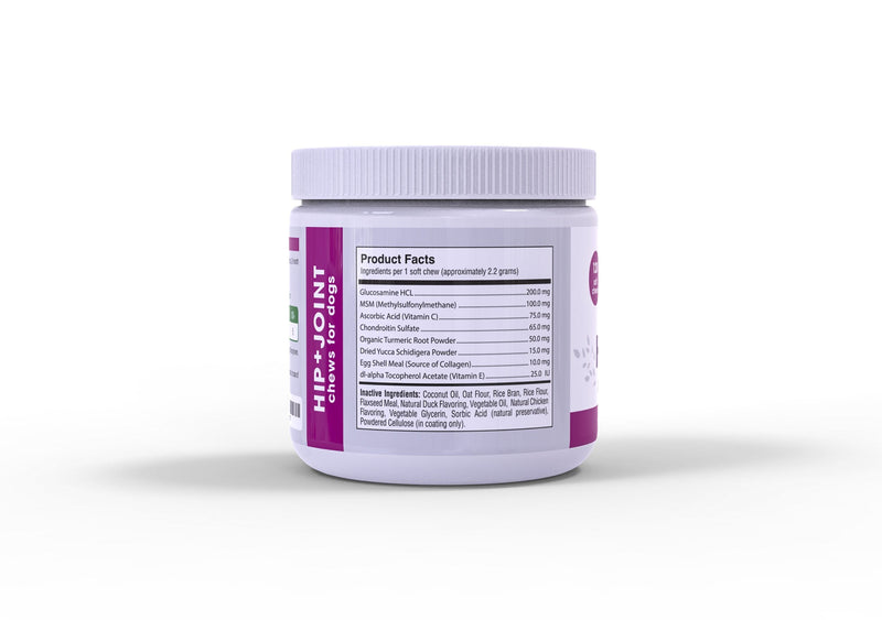Genuine Naturals™ Glucosamine Chondroitin, MSM, Organic Turmeric Soft Chews, Hip and Joint Supplement for Dogs, Supports Healthy Joint Function and Helps with Pain Relief, 120-Count - BeesActive Australia