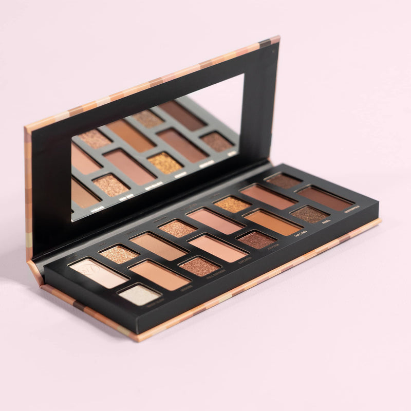 W7 Nudification Pressed Pigment Palette - 16 High Impact Nude Colors - Flawless Long-Lasting Glam Makeup - BeesActive Australia