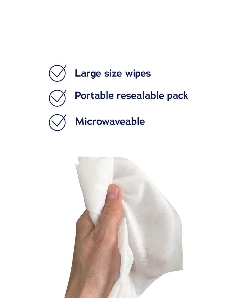 DYMACARE Hygienic Bed Bath Wipes | Rinse-Free | Alcohol-Free | Wet Wipes for Body, Hands & Face (6 Packs, (60 Wipes in Total)) 10 Count (Pack of 6) - BeesActive Australia