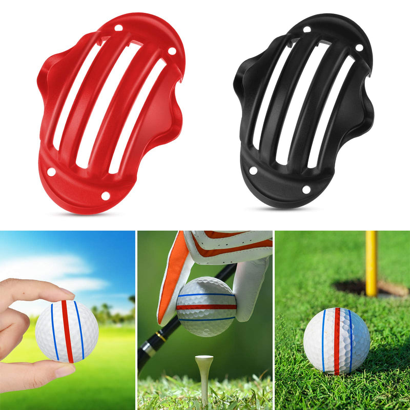 6 Pieces Golf Ball Line Marker Golf Ball Line Liner Golf Ball Alignment Tool Ball Line Drawing Tools Golf Putting Alignment Tool for Golf Accessories - BeesActive Australia