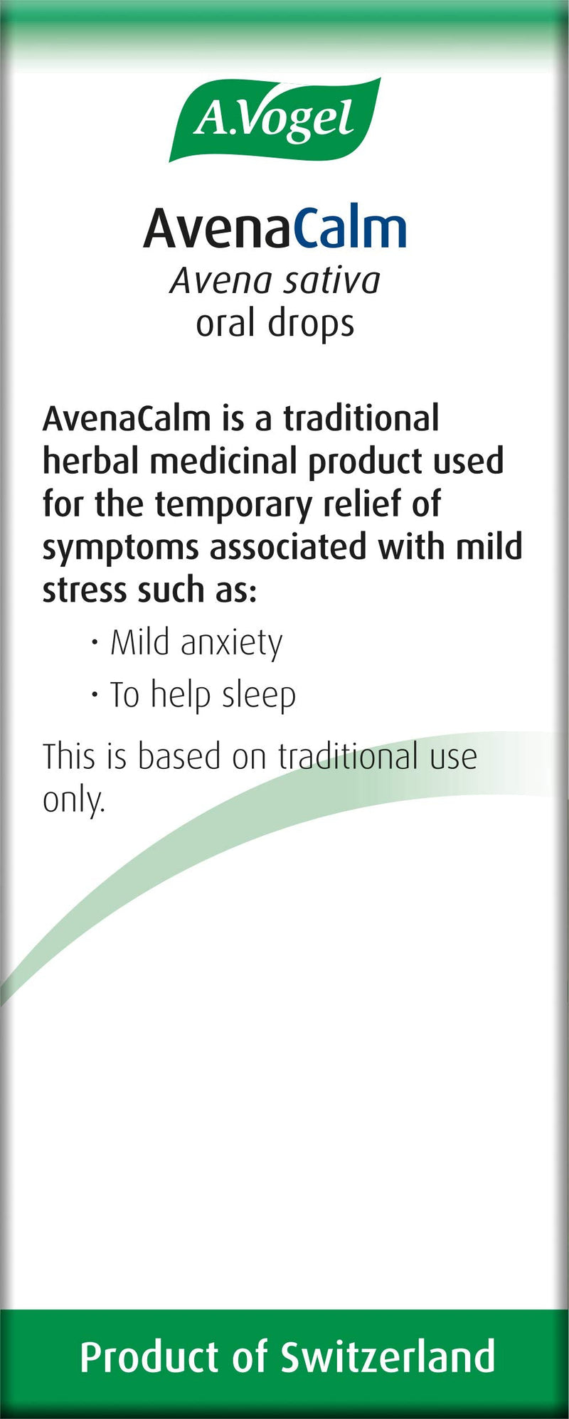 A.Vogel AvenaCalm Avena Sativa Oral Drops | Helps Relieve Mild Stress & Anxiety | Helps Aid Sleep | 50ml - BeesActive Australia
