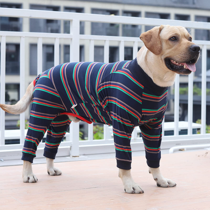 Dog Recovery Suit Abdominal Wound After Surgery Wear Prevent Licking Wounds E-Collar & Cone Alternatives Postoperative Shirt Dog Pajamas Long Sleeve Prevent Shedding X-Large (Pack of 1) Blue - BeesActive Australia