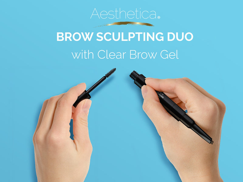 Aesthetica Brow Sculpting Duo - Eyebrow Definer/Brow Gel (Blonde) True Blonde - BeesActive Australia