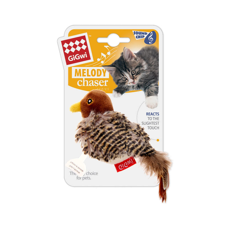 Gigwi Interactive Cat Toys Animal Sound Interactive Squeaking Cat Toys Melody Chaser & Toys for Cats to Play Alone,Play and Squeak Kitten Toy for Boredom Bird - BeesActive Australia