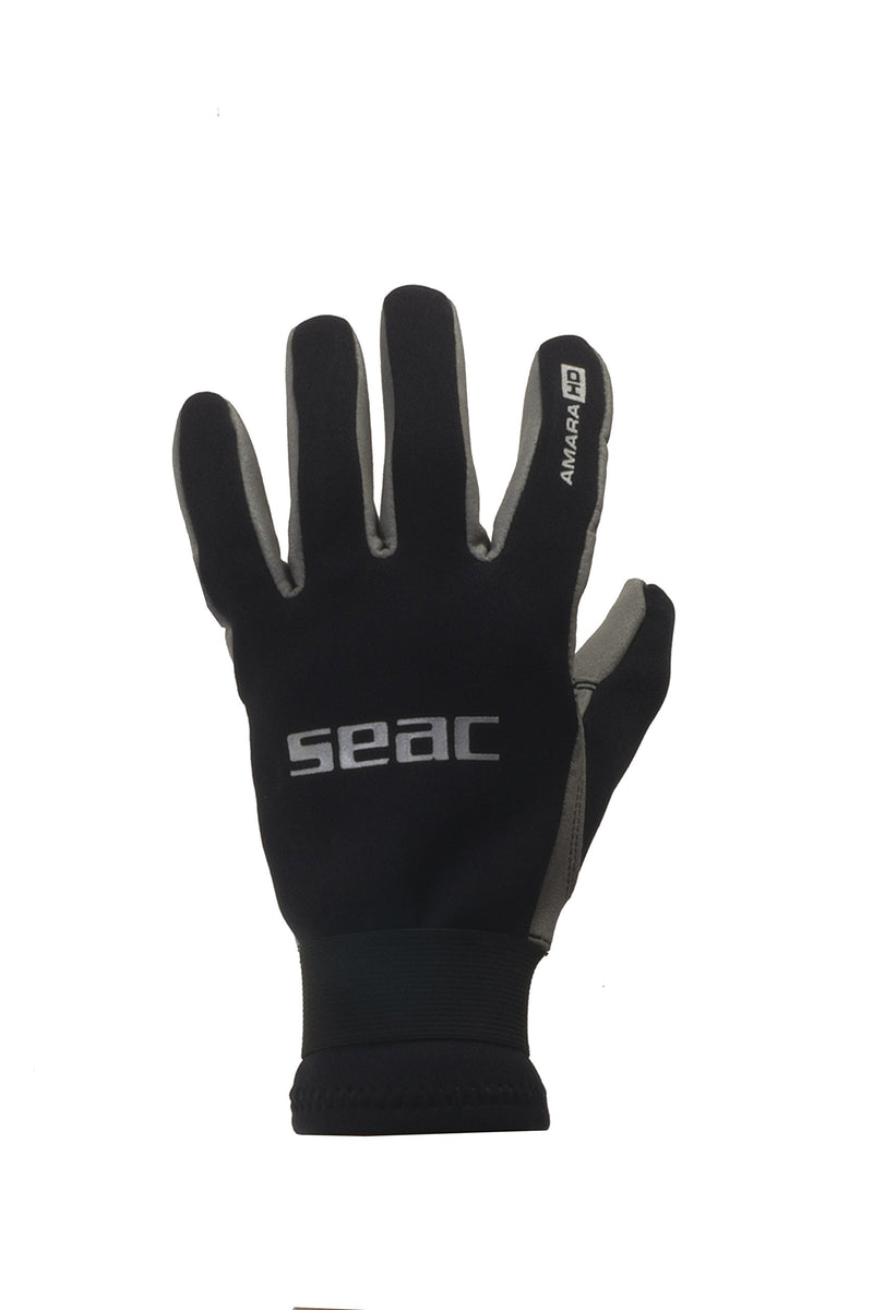 [AUSTRALIA] - SEAC Amara 1.5mm Scuba Diving Gloves, Black/Grey Medium 