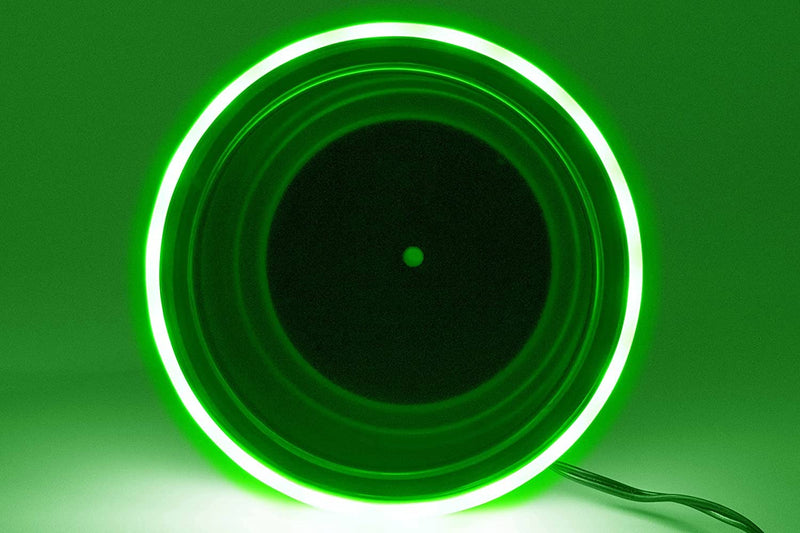 MARINE CITY Green LED Light Ring Stainless-Steel Cup Drink Holder with Drain 1 - BeesActive Australia