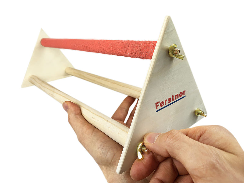 Ferstnor Premium Wooden Chicken Perch Set for Laying Hens Heavy Duty Roosting Bar for Coop Sanded Stand for Large Bird Durable Accessory Complete with Cleaning Brush and Sponge - BeesActive Australia
