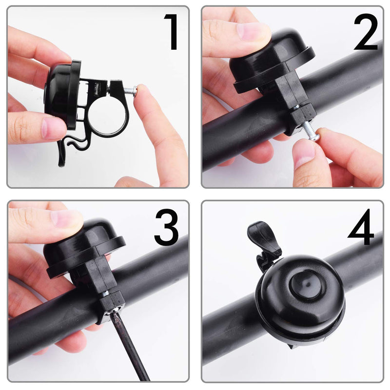 Sportout 2 Pack Bike Bell,Bicycle Bell, Loud Crisp Clear Sound for Road Bike, Mountain Bike, City Bike, Sports Bike, Cruiser Bike, BMX Bike(Diameter in 2.25cm) - BeesActive Australia