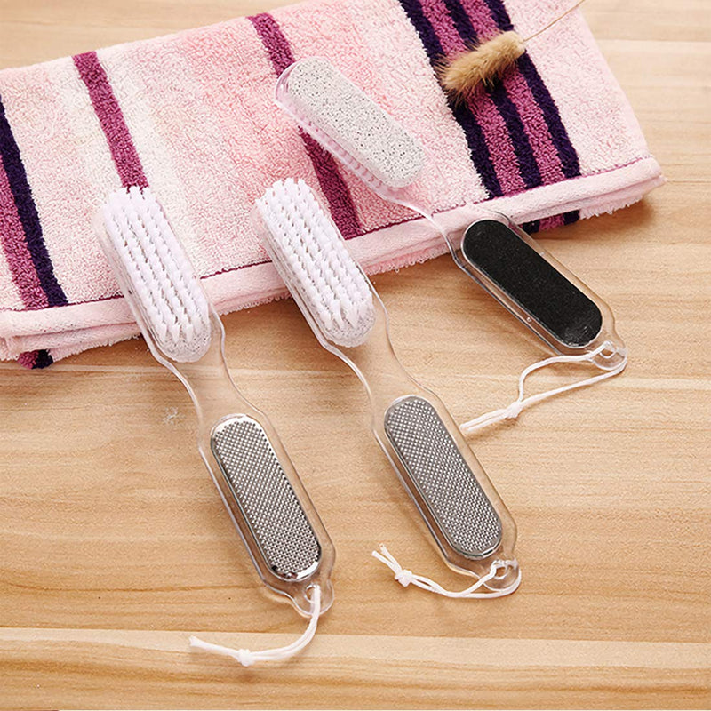 Foot Brush Pumice Stone Rasp File Exfoliating Pedicure Tool 4 in 1 Multi-functional Foot Scrubber - Foot File Pedicure Tools - BeesActive Australia