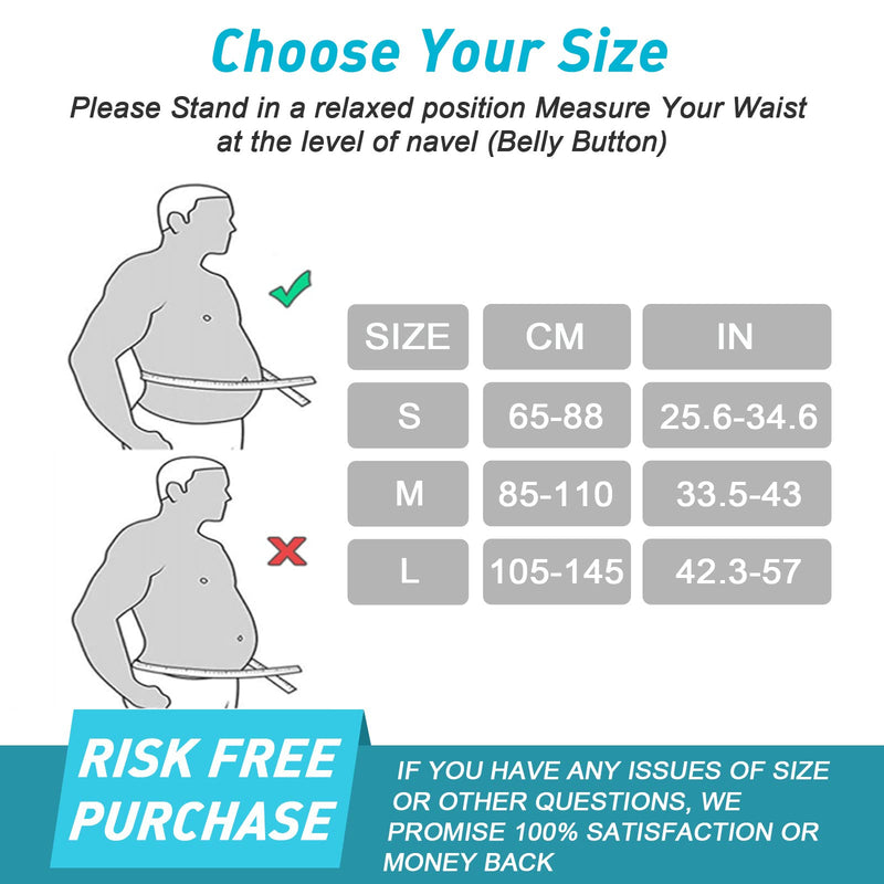 Back Brace for Men Lower Back - 2023 Lumbar Support Back Support Belt for Men and Women Lower Back Pain Relief, Herniated Disc, Sciatica, Scoliosis, Max Support with Steel Stays for Heavy Lifting M(33.5"-43") - BeesActive Australia