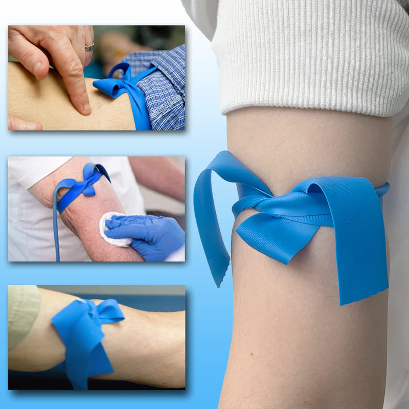 Outdoor Disposable Med Tourniquet - First Aid Survival Emergency Supplies, TPE, Latex Free, 18" Long, 25 Pcs/Roll - BeesActive Australia